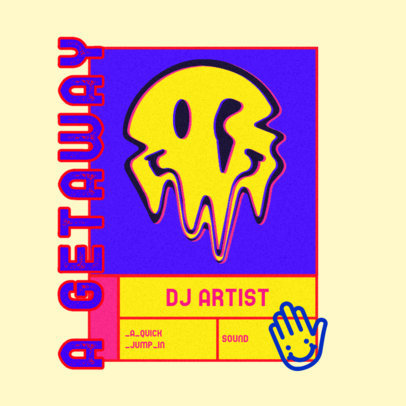 Music Logo Maker Featuring a Happy Face Melting 