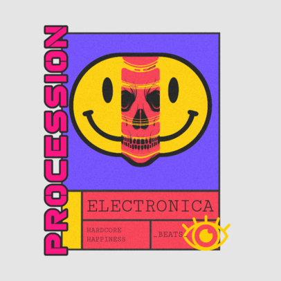 Logo Creator for a Musician Featuring a Wicked Smiley Face