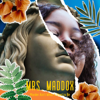 R&B Album Cover Maker of a Man's Photo Featuring Butterflies