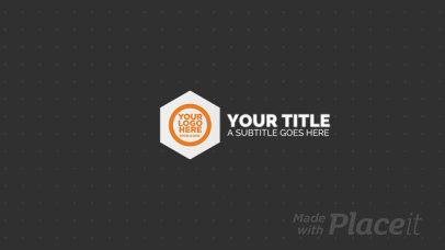 Intro Maker for a Logo Reveal with Minimal Motion Graphics 