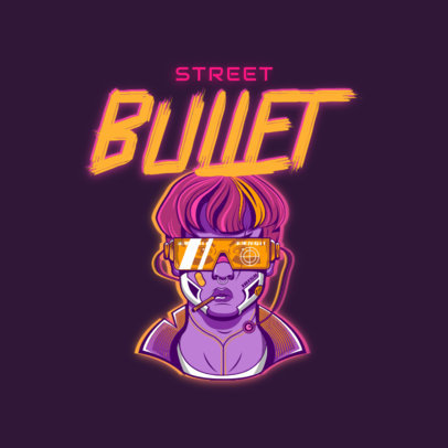 Cyberpunk-Inspired Logo Maker for Gamers