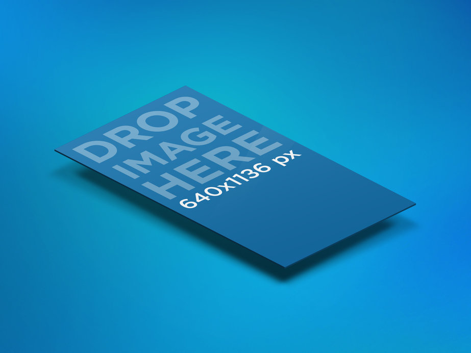 iPhone Mockup Illustrated 5s Screen Mockup