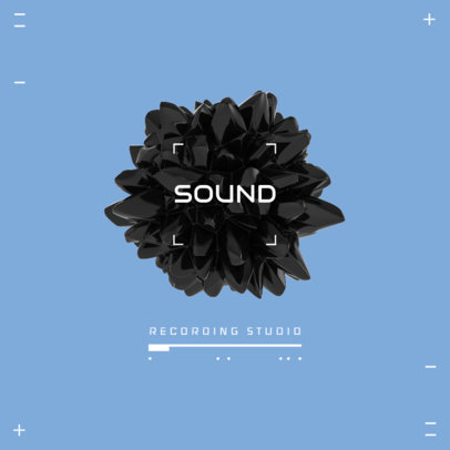 Logo Maker for Recording Brands Featuring Tridimensional Spheres