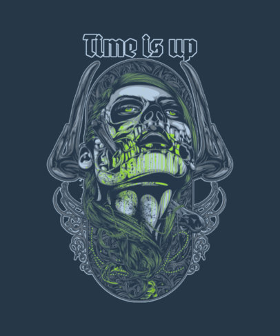 Illustrated T-Shirt Design Maker with an Obscure Theme 2408b-el1