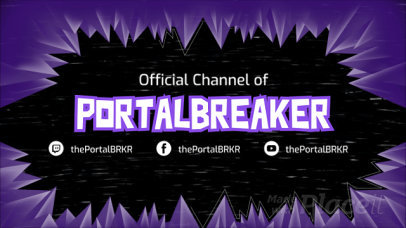 Twitch Banner Video Maker with Cool Animated Spikes 