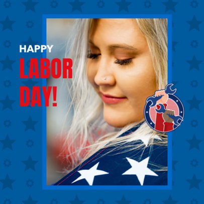 Patriotic Instagram Post Maker to Celebrate Labor Day