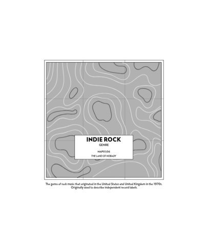 T-Shirt Maker Featuring Topographic Maps with Music Genres