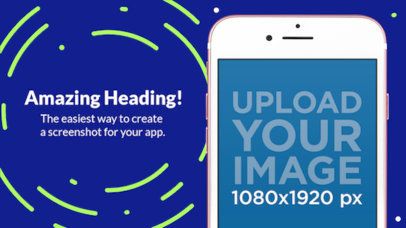 Upper iPhone 7 Pink To The Right App Store Screenshot Maker 1306
