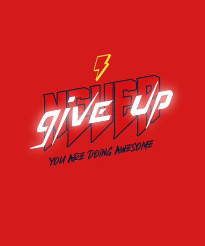 T-Shirt Design Generator with Colorful Text