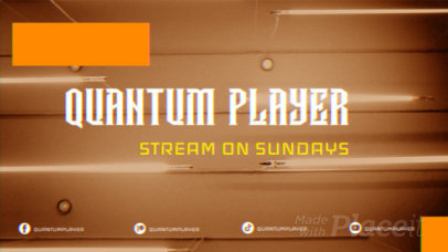 Twitch Banner Video Maker Featuring Neon Graphics