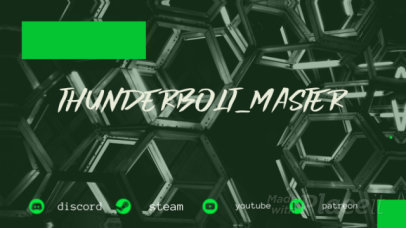 Twitch Banner Video Maker Featuring Glitching Effects