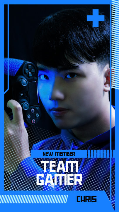 Instagram Story Template for a Gaming Team