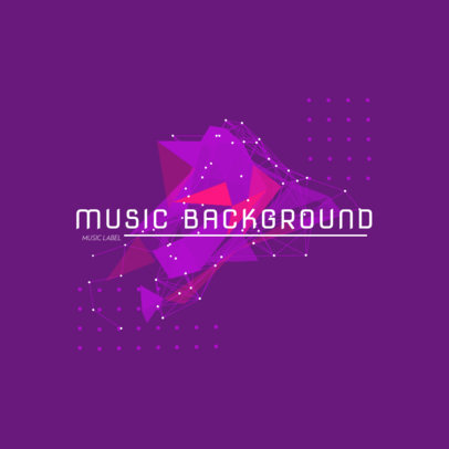Abstract Logo Template for a Music Label