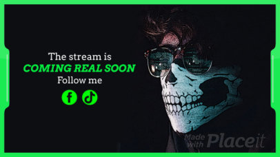 Twitch Starting Soon Screen Video Maker with a Bold Style