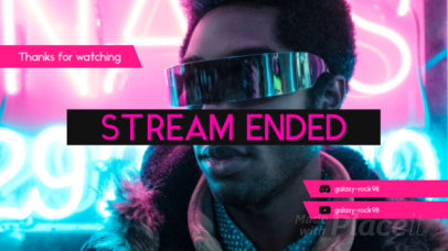 Twitch End Screen Video Maker with a Minimalistic Layout