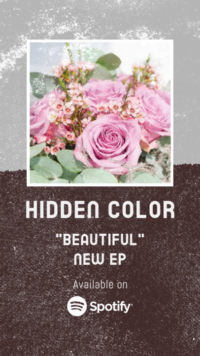 Music-Themed Instagram Story Template for a New EP Available for Stream 2775c