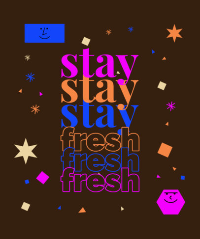 T-Shirt Design Maker Featuring a Neon Text and Festive Graphics 2770h