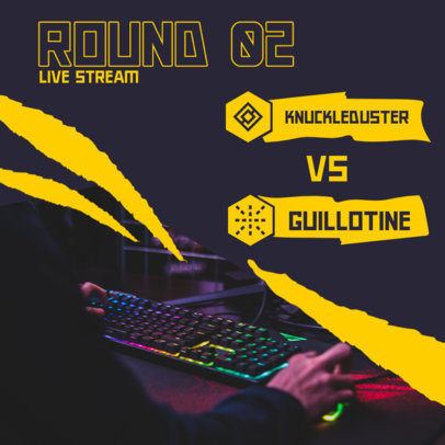 Instagram Post Creator for a Livestream Match