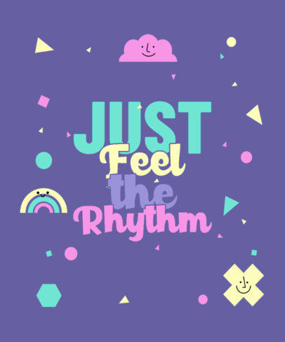 T-Shirt Design Maker Featuring a Music-Related Quote