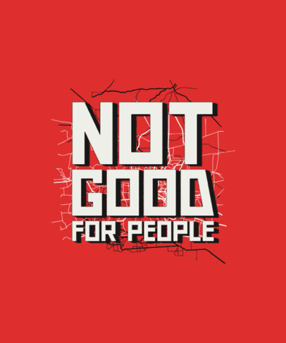 T-Shirt Design Maker Featuring a City Map Graphic with a Bold-Typography Quote