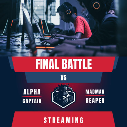 Gaming Match-Themed Instagram Post Creator