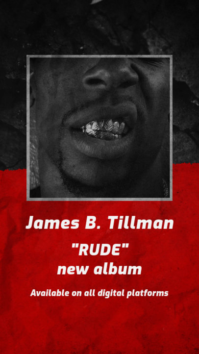 Instagram Story Creator for a Newly Released Rap Album 2775b