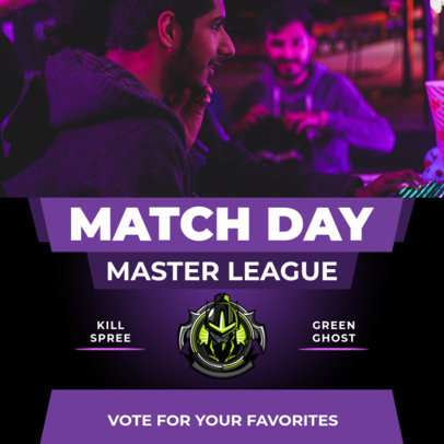 Inviting Instagram Post Design Creator for a Gaming Match