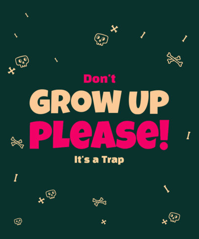 T-Shirt Design Maker with a Quote and Funny Graphics