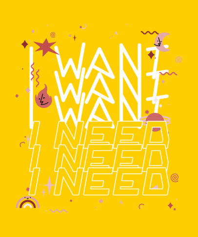 T-Shirt Design Generator Featuring Cute Space Graphics