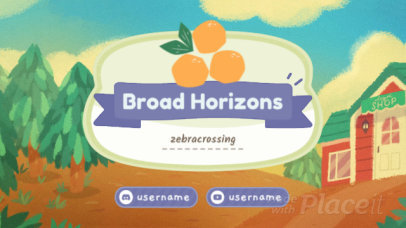 Animal Crossing-Inspired Twitch Banner Video Maker 172