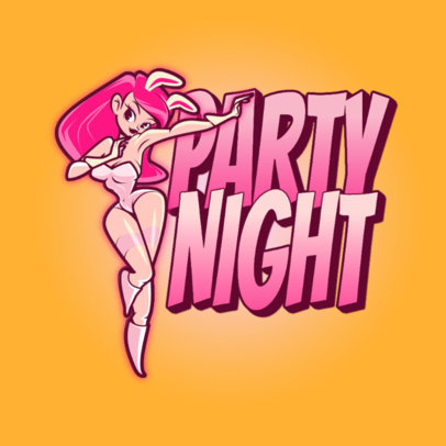 Logo Maker for an Urban Apparel Featuring a Female Cartoon Character