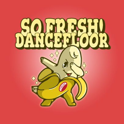 Logo Maker Featuring a Dabbing Banana Graphic