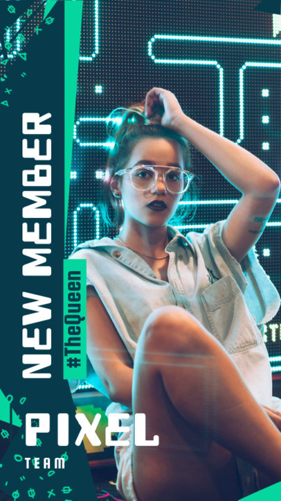 Instagram Story Design Maker with a Futuristic Style for Gamers