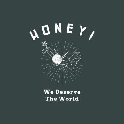 Streetwear Logo Maker Featuring an Angel with a Molotov Cocktail