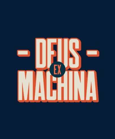 T-Shirt Design Template Featuring a Quote in Bold Typography