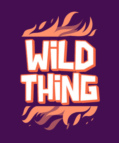 T-Shirt Design Generator Featuring Flame Graphics