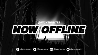 Twitch Offline Banner Maker for a Horror Streaming Channel 