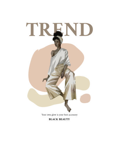 T-Shirt Design Generator Featuring Watercolor Illustrations of Women