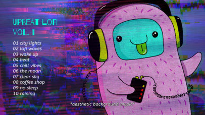 Fun YouTube Thumbnail Maker with a Music-Themed Cartoonish Graphic 2774c