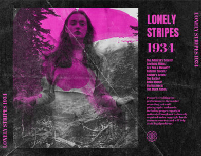 Album Back Cover Template Featuring Anti-Design Style