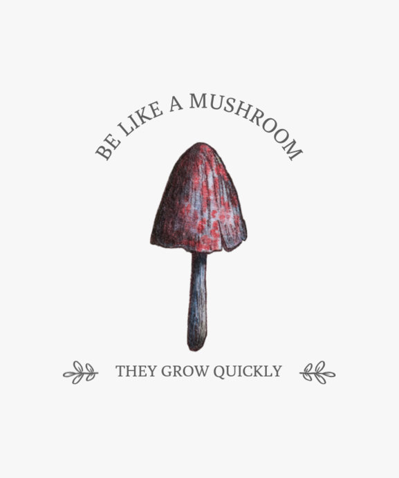 Placeit - T-Shirt Design Maker Featuring a Magic Mushroom Illustration