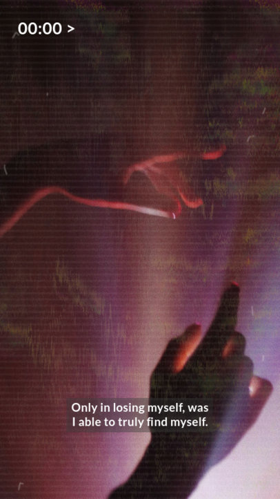 Instagram Story Maker Featuring Movie Subtitles with Vintage Filters