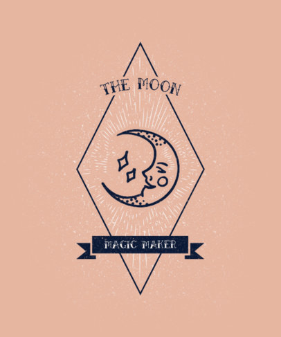 Moon-Themed T-Shirt Design Creator with a Mystical Vibe 2516b-el1