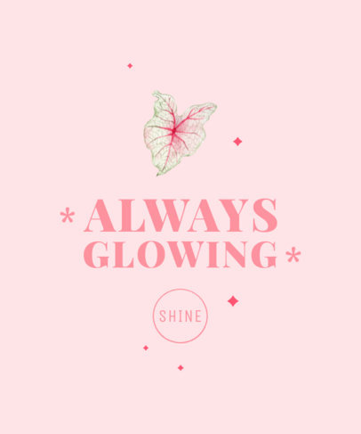 T-Shirt Design Creator with a Self-Confidence Quote 2496b-el1