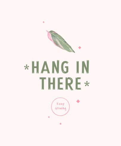 Watercolor T-Shirt Design Generator with a Supportive Quote 2496d-el1