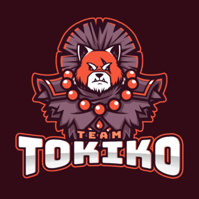 Gaming Logo Generator with a Fantasy Tiger Illustration