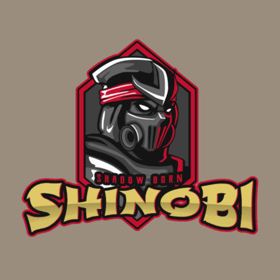 Mobile Legends-Style Gaming Logo Maker with a Ninja Illustration