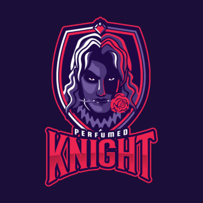 Mobile Legends-Themed Gaming Logo Maker with a Vampire Illustration