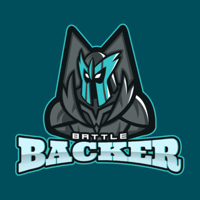 Gaming Logo Template Featuring a Masked Villain