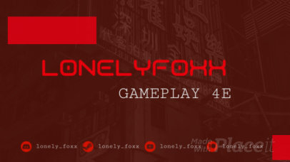 Twitch Starting Soon Screen Video Maker with Cool Animations